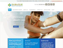 Tablet Screenshot of dubuquefamilychiropractic.com